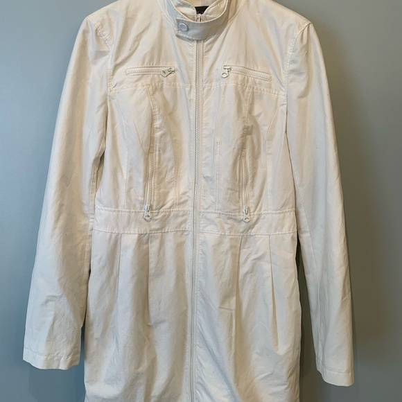 AX Armani Exchange Cream Fitted Trench - Picture 11 of 16